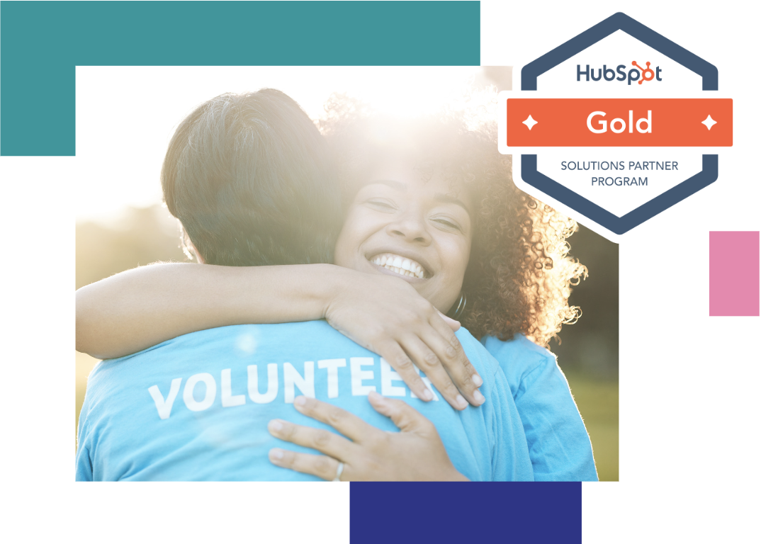 Framework Marketing Consulting - Hubspot Solutions Partner - Happy Volunteers Happy Nonprofit - LP Hero Graphic